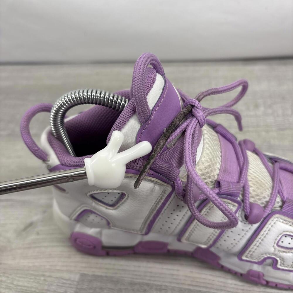 Nike Air More Uptempo Shoes Size 4.5 Y White Purple FN6976-100 Retro Sneaker - Picture 8 of 15